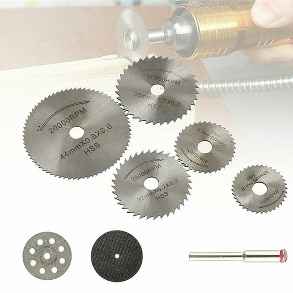 SagaSave 30Pcs/set HSS Mini Circular Saw Blades Cutting Discs Set Rotary Tool for Metal Stone Glass Cutter