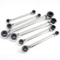 thumbnail image 1 of SagaSave 4 in 1 Ratchet Spanners Multifunction Double Ratchet Wrench Flexible Socket Wrench Tool 4/5/6/8mm, 1 of 6
