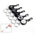 thumbnail image 1 of SagaSave 5 Pack Retractable Keychain Carabiner with with Buckle and Key Ring Black 5 Model Choice, 1 of 4