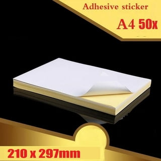 10x A4 Blank Rice Paper Sticker for Laser Printer Adhesive Printing Paper  Sheets