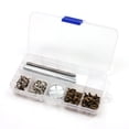 thumbnail image 1 of SagaSave 50 Set Rivet Buttons Fixing Tools Set Snap Fasteners Button for Backpacks Belts Craft Clothing Accessories, 1 of 8
