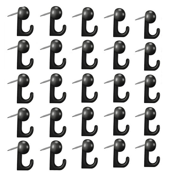 SagaSave 50Pcs Push Pins Picture Hanger Hooks Thumb Tacks Pin Hooks for Board Wall