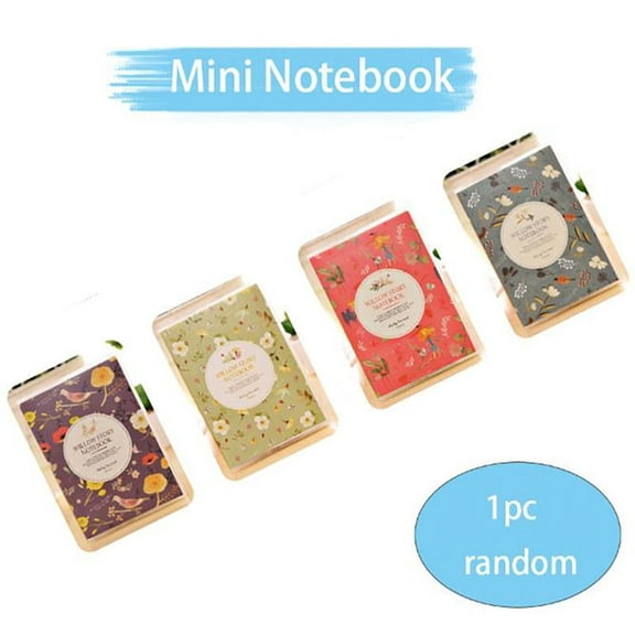 SagaSave 64 Sheet Mini Notebook Papers for Writing Rubber Cover Waterproof (Random Color)