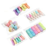 SagaSave 6Pcs Cartoon Mini Highlighter Pens Marks Pens Oblique Pen Head Plastic Colors