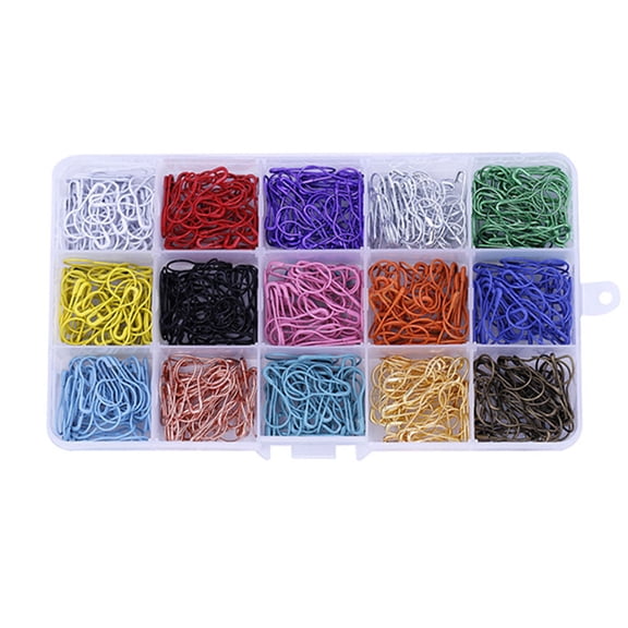 SagaSave 750Pcs Bulb Safety Pins Gourd Pins Calabash Pins for Clothes Crafts Decoration 15 Colors