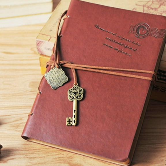 SagaSave A5/A6 Retro PU Leather Note Book Travel Journal Notebook for Writing Drawing