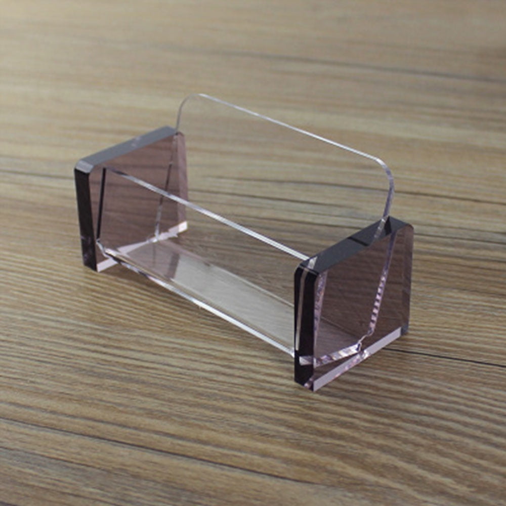 SagaSave Acrylic Business Card Stand Business Name Card Display Double ...
