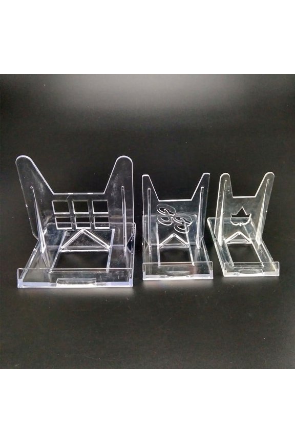 Clear Acrylic Plate Display Stand Size S/M/L