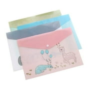 SagaSave Document Folder A4 Plastic Wallets Folders Stoarge File Paper Sheets Waterproof Deer Design