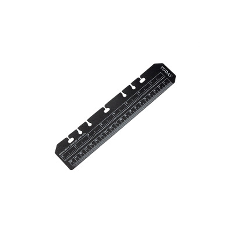 Filofax Ruler SagaSave Filofax A5 Ruler Page Marker Black Measuring Bookmark A5 Diary ...
