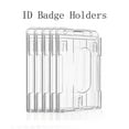 thumbnail image 1 of SagaSave ID Card Holder Double Sided for Credit Card School ID Card Secure Access Card Hard Plastic Transparent, 1 of 7