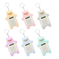 thumbnail image 1 of SagaSave Mini Portable Calculator with Keychain for Office Home School Cute Cartoon Look, 1 of 5
