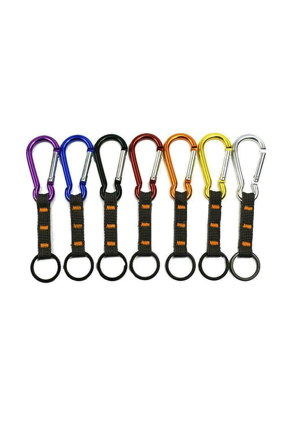 Mountaineering Keychain Carabiner Rope Clips Hook Key Chain for Outdoor Climbing Hiking