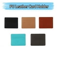 thumbnail image 1 of SagaSave PU Leather Business Card Case Name ID Credit Card Holder Wallet Case Ultra Slim, 1 of 5