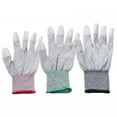 thumbnail image 1 of SagaSave PU Nylon Pair Anti Static Work Gloves Grip Palm Protect Gloves for Repairing Safety S/M/L Pink, 1 of 7