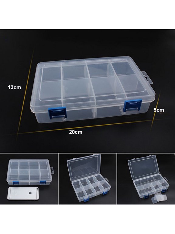 Plastic Organizer Box Parts Case Craft Storage Bead Organizer 6 Grids-24 Grids