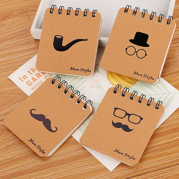 SagaSave Pocket Memo Pad Mini Daily Writing Notebook 80 Sheets Cute Cartoon Pipe Shape