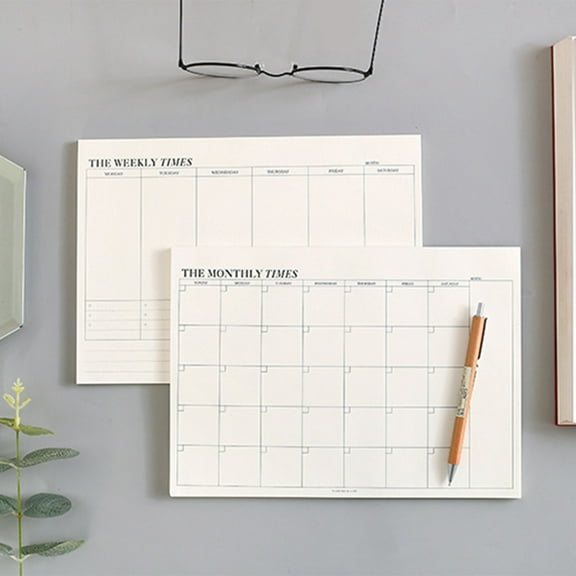 SagaSave Schedule Notepad Paper 60 Sheets Pages for Notes Messages Writing Monthly Plan