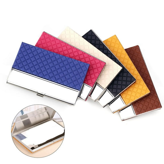 SagaSave Stainless Steel Business Card Case Name Cards Credit Cards Holder Wallet Portable Gift for Men and Women