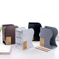 thumbnail image 1 of SagaSave Telescopic Bookend for Placing Books Magazines Newspapers CDs Steel, 1 of 4