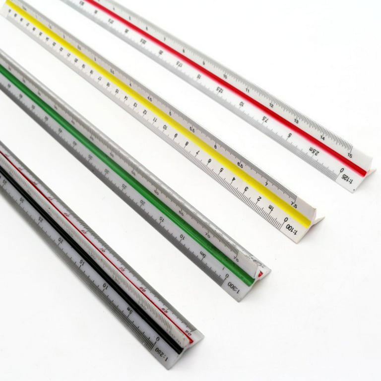 SagaSave Triangular Scale Ruler with 6 Different Scales Measuring Tool for  Architect Draftsman Student Supreme Accuracy