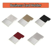 SagaSave Ultra-Thin Business Card Case Holder Display for 18 Cards Stainless Steel Portable 4 Colors