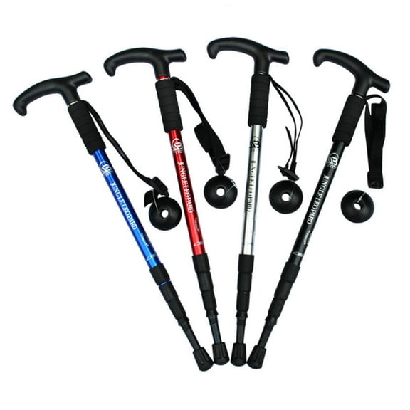 SagaSave Walking Stick Hiking Poles Trekking Cane Mountaineering Skiing Sports Adjustable