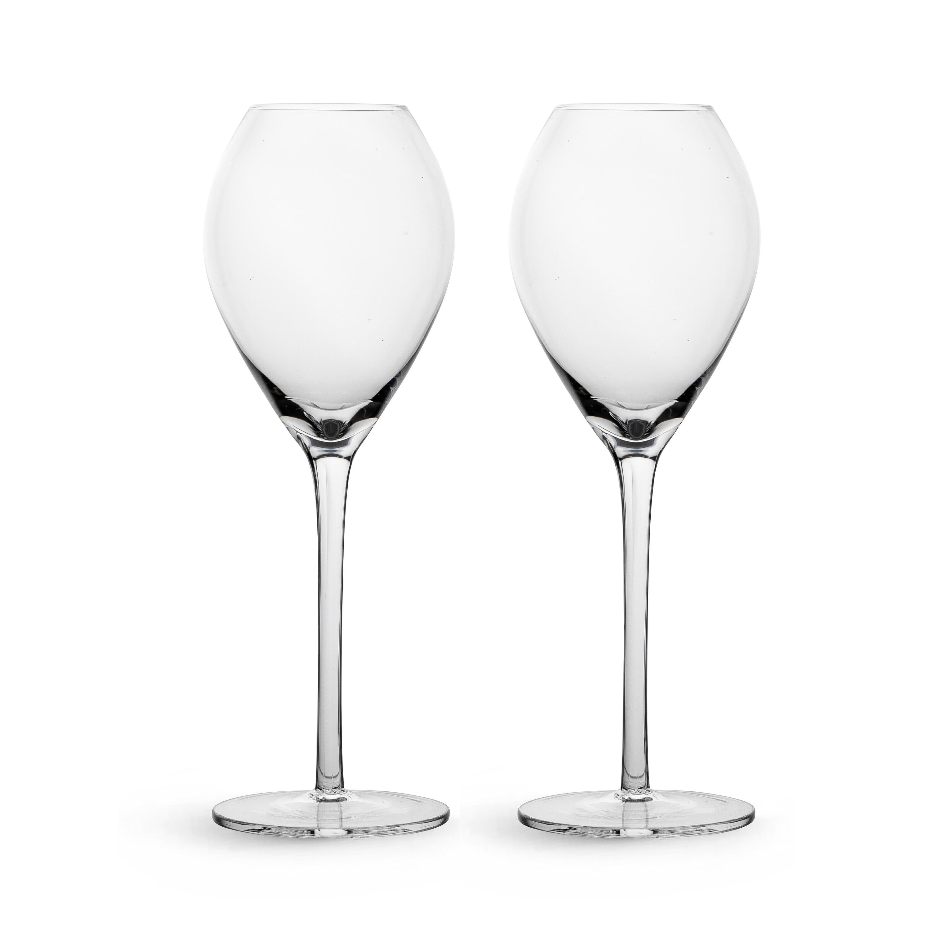 Saga Clear Glass Champagne Flutes Set of 2