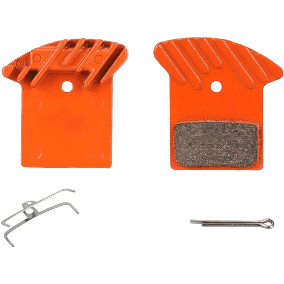 Sagargo, 1 Pc Orange Brake Pad, Orange Metal Sintered Heat Dissipation Brake Pads, for Most Bikes and Electric Scooters, Made of copper base friction material