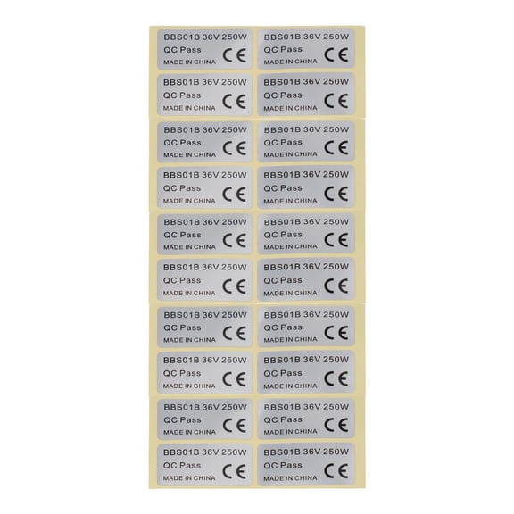 Sagargo 20 Pack Of Ebike Stickers for Bafang 01Hd Pvc Material Customize Your Electric Bicycle with Style 36V 250W