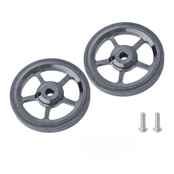 Sagargo 60mm Alloy Wheels for Folding Bike Cnc Bearing Small Wheels Black Two