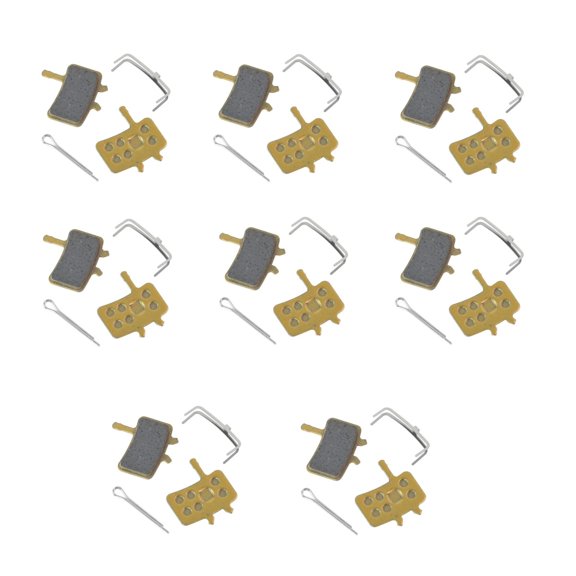 Sagargo, 8 Pcs Brake Pads, BB7 J3 J5 Full Metal Brake Pads Copper Base for electric, for Most Bikes and Electric Scooters, Made of copper base friction material
