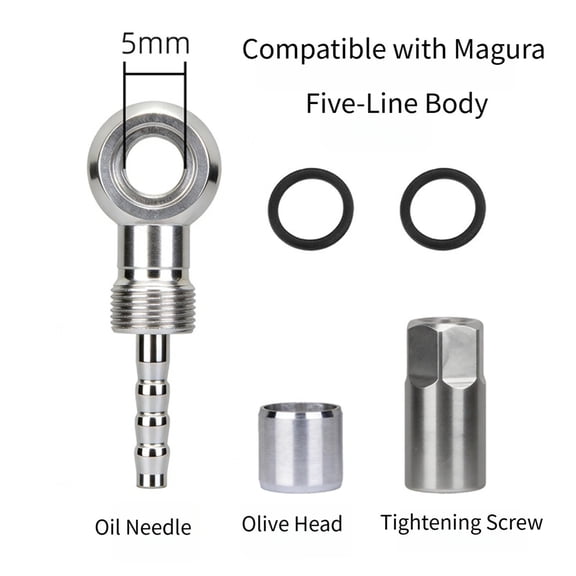 Sagargo Bicycle Brake Olive Kit Mt2/4/6/8 Hydraulic Oil Needle Brakes Olive-Shaped Tip Tools for Magura Mt Series Brake Repair Fittings A