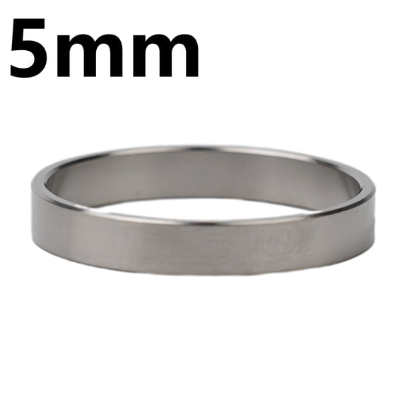 Sagargo Bicycle Headset Spacer Titafor Nium Spacer Outer Diameter 28.6mm Silver Color Frames Front fork Tubes Head Tubes 5mm