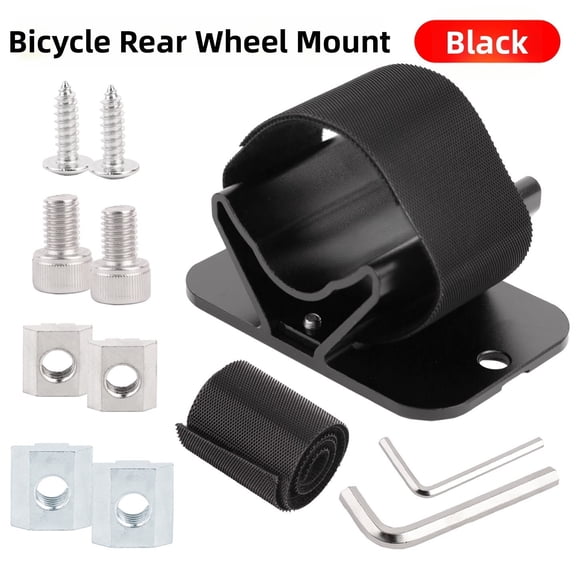 Sagargo Bike Rear Wheel Holder, Car Rack Bicycle Mount, Aluminum Alloy Wheel fork Black