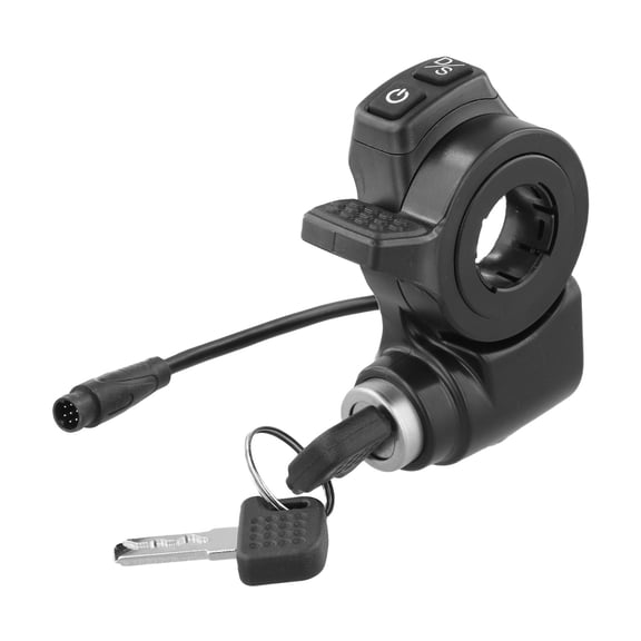Sagargo Black Accelerator Switch with Key Power Lock Replacement for Kukirin -G2 Master Electric Scooter Heavy-Duty Scooter Spare Part