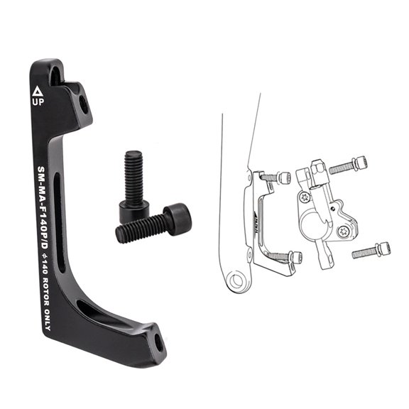 Sagargo Flat Mount to Post Mount Adapter for Road Bike Disc Brake Calipers Lightweight Aluminum Alloy for 140mm/160mm Compatibility Front 140mm