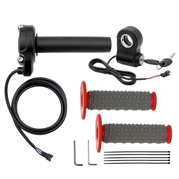 Sagargo Silicone Grip Throttle Speed Control Handle for Scooter Motorcycle Anti Slip Red