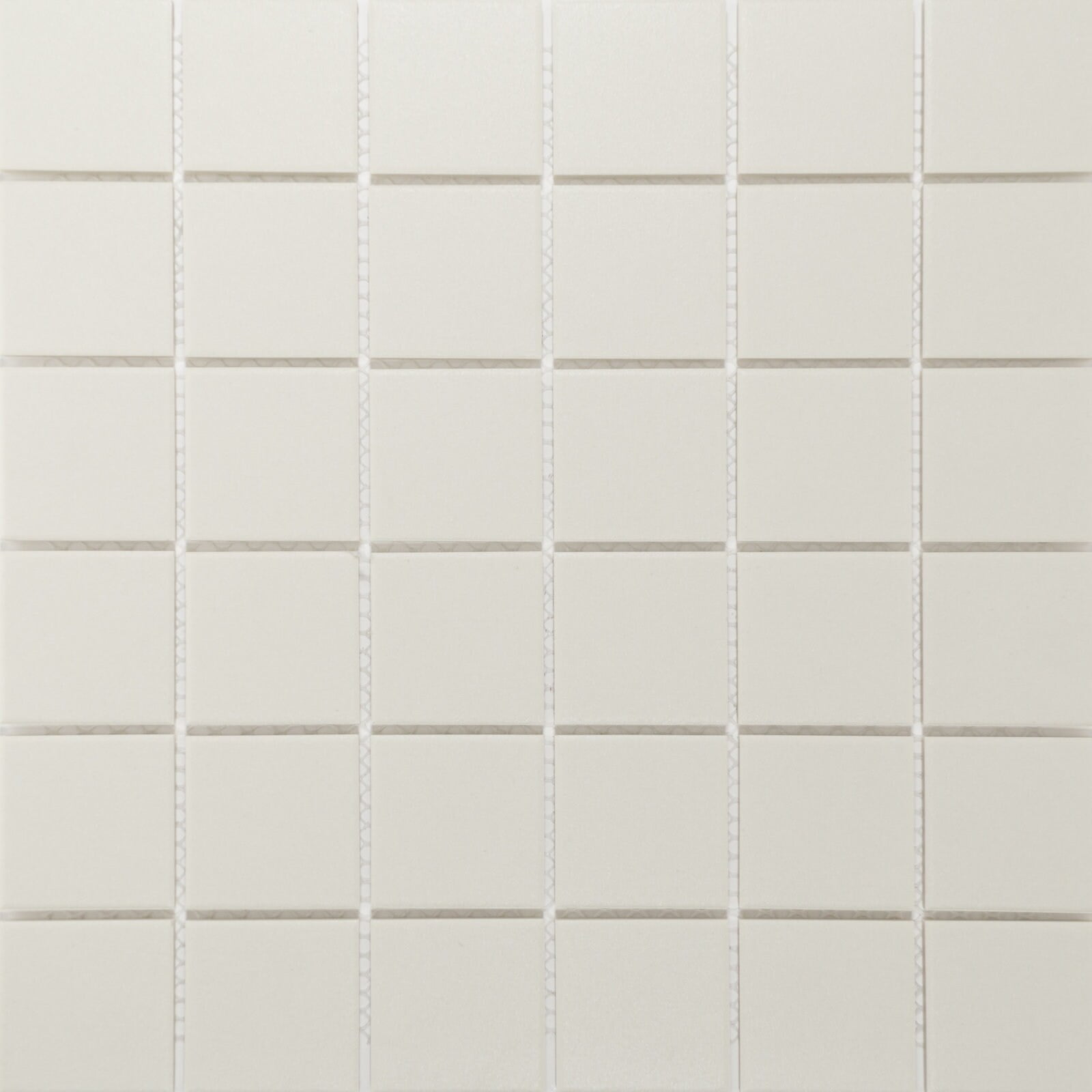 Sage 12" x 12" Sand Beige Porcelain Matte Mosaic Tile
