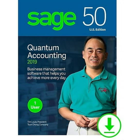 Sage 50 Accounting software QUANTUM 2019 5 User (Digital Download) for PC