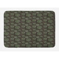 thumbnail image 1 of Sage Bath Mat, Abstract Dandelion Floral Garden Growth Inspired Retro Nature, Plush Bathroom Decor Mat with Non Slip Backing, 29.5" X 17.5", Green Brown White, by Ambesonne, 1 of 2