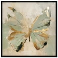 thumbnail image 1 of Sage Butterfly Colorful Canvas Wall Art by Art Remedy, Black Floater Frame, 40"x40", 1 of 7