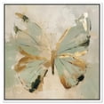 thumbnail image 1 of Sage Butterfly Colorful Canvas Wall Art by Art Remedy, White Floater Frame, 30"x30", 1 of 7
