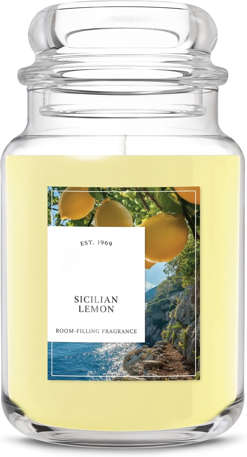 Zodax Grand Casablanca Magnolia Petals Scented Candle - 6.5oz Single Wick In Glass Jar, 40-Hour Burn