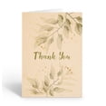 thumbnail image 1 of Sage Colored Leaves Thank You Note Card - 10 Note Cards with Envelopes - B14429, 1 of 4