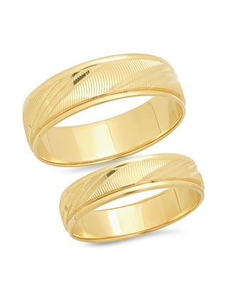 His and hers wedding rings yellow gold best sale