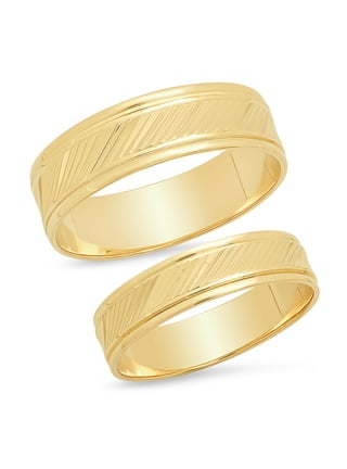 Gold His Her Wedding Sets in His and Hers Wedding Ring Sets Walmart