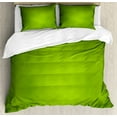 thumbnail image 1 of Sage Duvet Cover Set Queen Size, Abstract Green Background with Blurred Color Ecology Growth Woodland Soft Smooth Look, Decorative 3 Piece Bedding Set with 2 Pillow Shams, Lime Green, by Ambesonne, 1 of 3