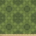 thumbnail image 1 of Ambesonne Sage Fabric by the Yard Upholstery, Mandala Geometrical Floral, 10 Yards, Fern Green Olive Green, 1 of 4