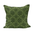 thumbnail image 1 of Sage Fluffy Throw Pillow Cushion Cover, Old Fashioned Pattern with Geometrical Backdrop Mandala Inspired Flowers, Rectangle Accent Pillow Case, 36" x 16", Fern Green Olive Green, by Ambesonne, 1 of 5